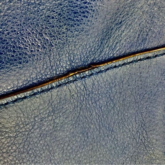 Michael Kors Bowery Blue Leather Hobo Bag - Picture 4 of 4